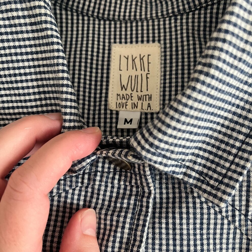 ADORABLE LYKKE WULLF  GINGHAM JACKET SIZE M